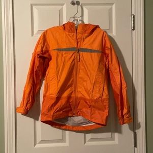 Orange LLBean raincoat M 10-12